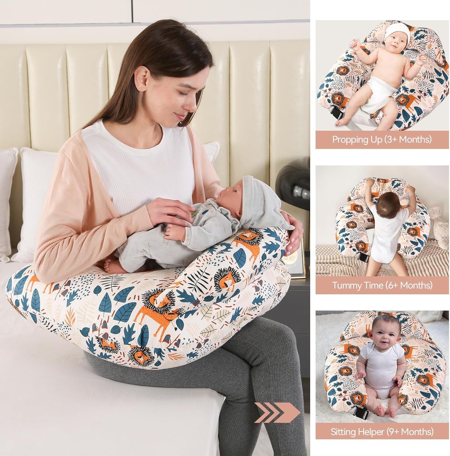 Nursing Pillow for Breastfeeding Baby Multifunctional Breast Feeding Pillow