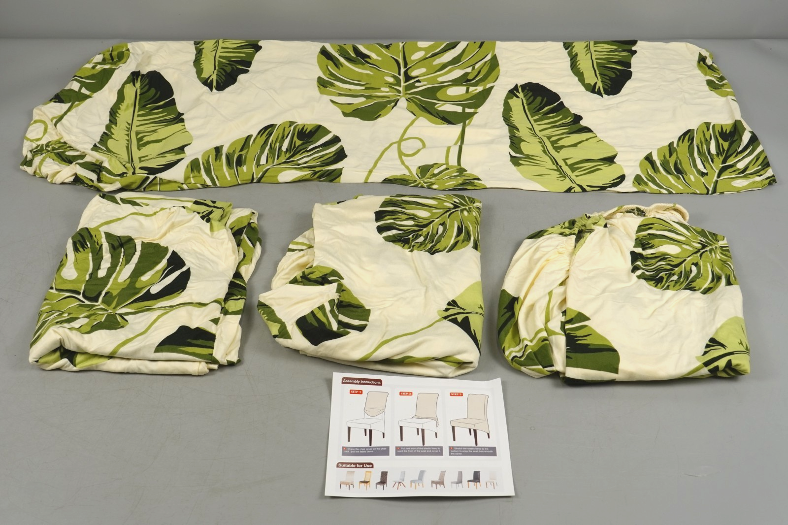 Dining Chair Slipcover XL 4 Pack High Back Chair Cover Stretch Spandex Printing