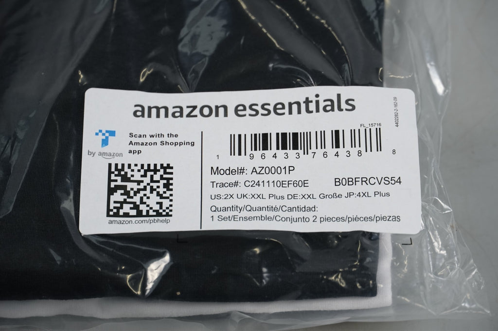 XXL Women's Shirt T-Shirt Tech Stretch Short-Sleeve V-Neck Multipacks Amazon Ess