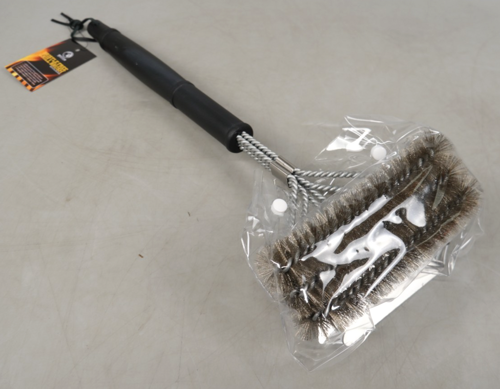 BBQ Grill Brush With Scraper Mountain Grillers Bristle Free Grill Brush