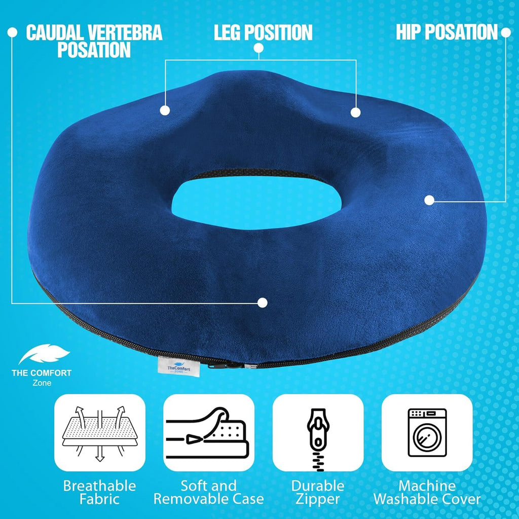 Doughnut Cushion Coccyx Tailbone Pain Pressure Relief Orthopedic Donut USED