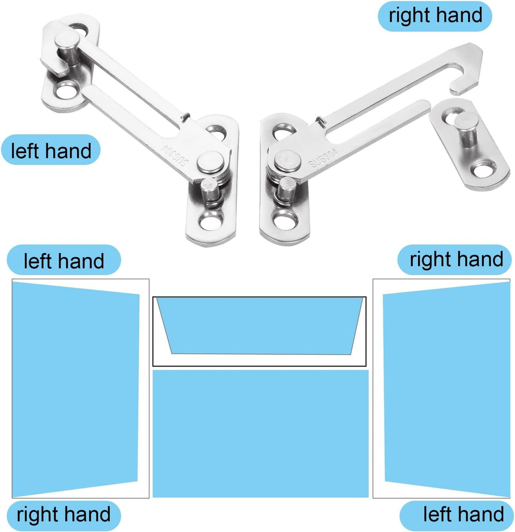 8pcs Window Restrictor Upvc Windows Child Safety Restrictors Stainless Steel