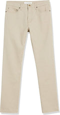 31W29L Men's Comfort Stretch Slim-Fit Jean - Light Khaki Brown - Amazon Essentia