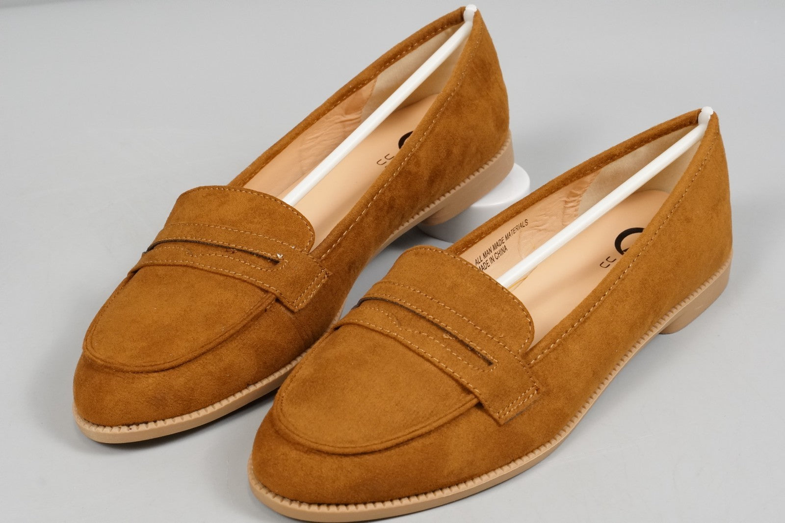 UK7 Womens Loafers Moccasins Work Shoes Ladies Slip On Brown Brown Size EU40