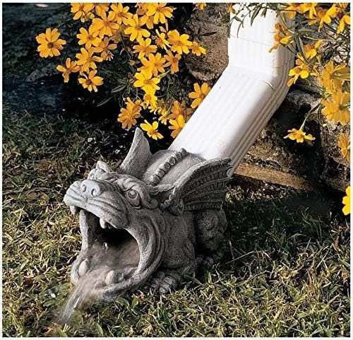 Rain Gutter Downspout Extension Roland The Gargoyle Statue by Design Toscano