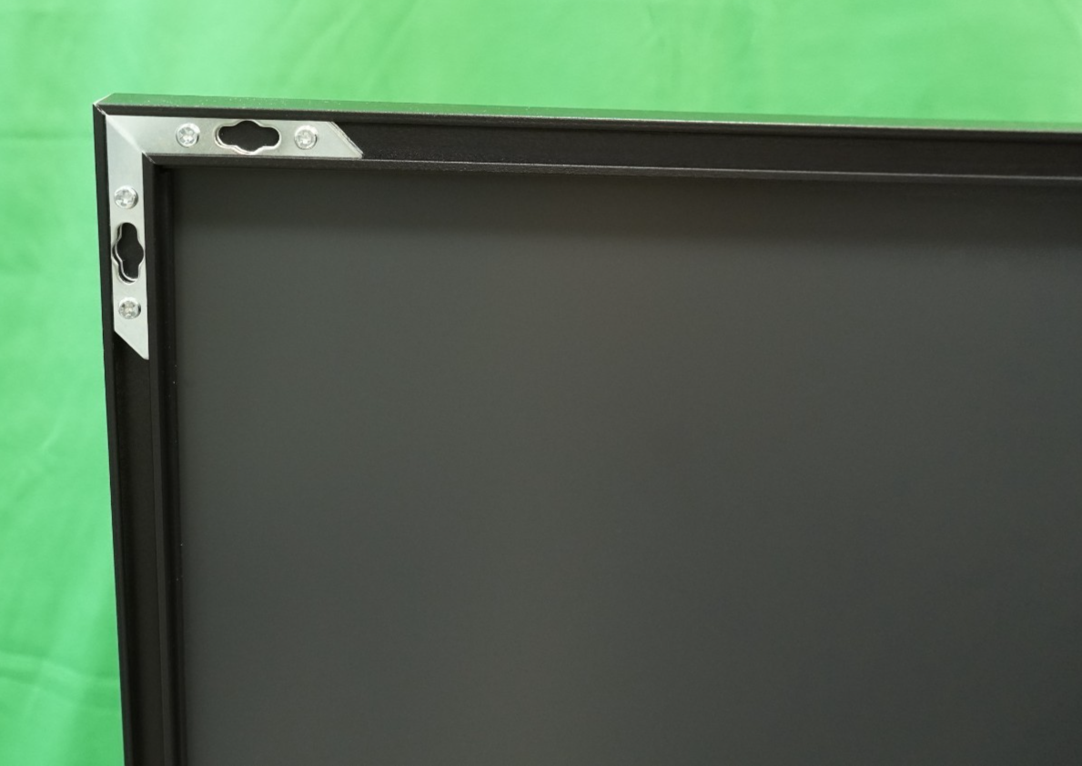 Full Length Mirror 140x50cm Free Standing Floor Mirror Black Aluminum Frame