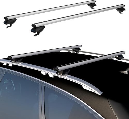 135cm Roof Rack Cross Bars, Adjustable Aluminum Roof Bars, Fits Most Existing Ra