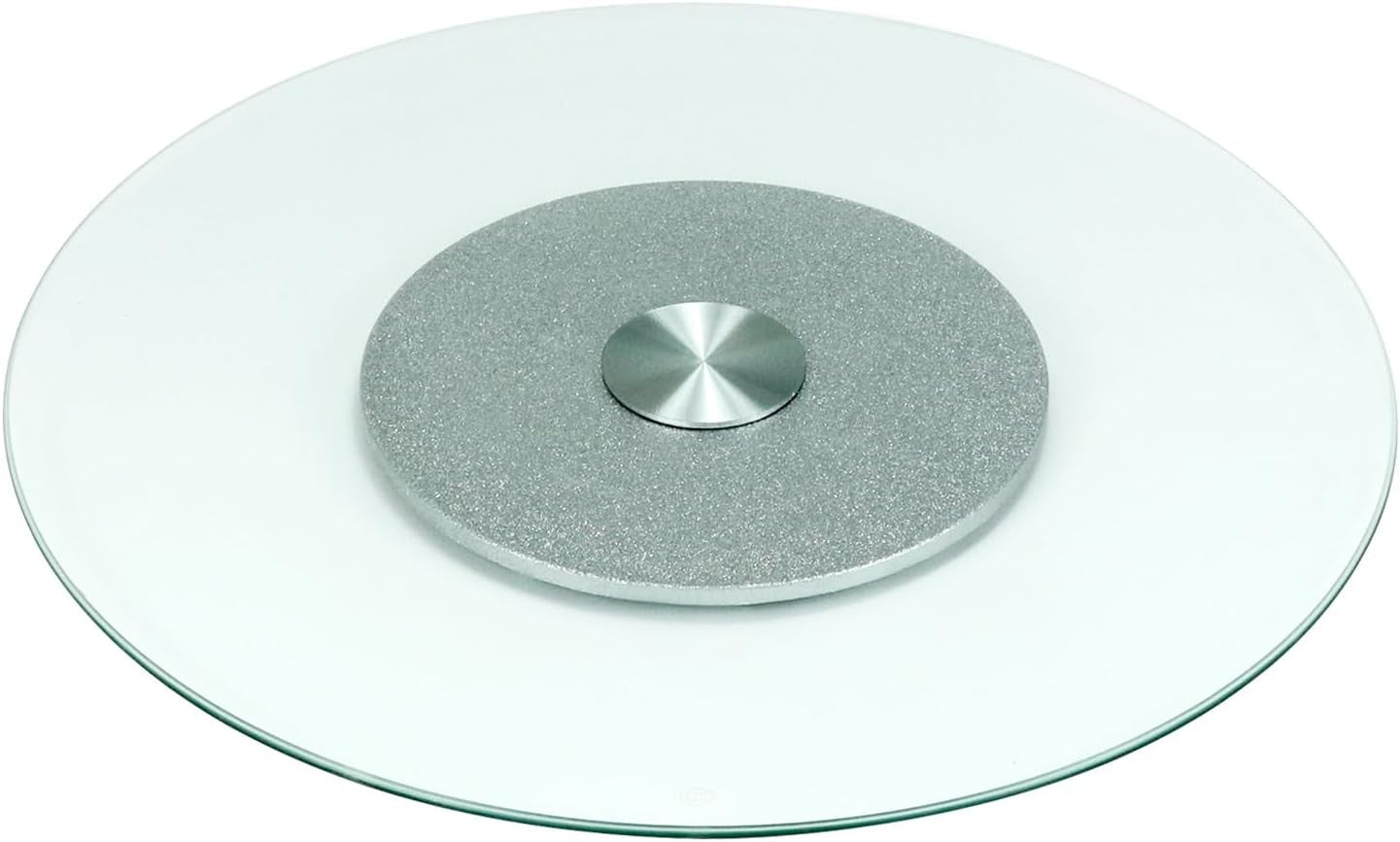 Tempered Glass Lazy Susan 68cm / 26.7in Rotating Serving Plate Swivel Decoration