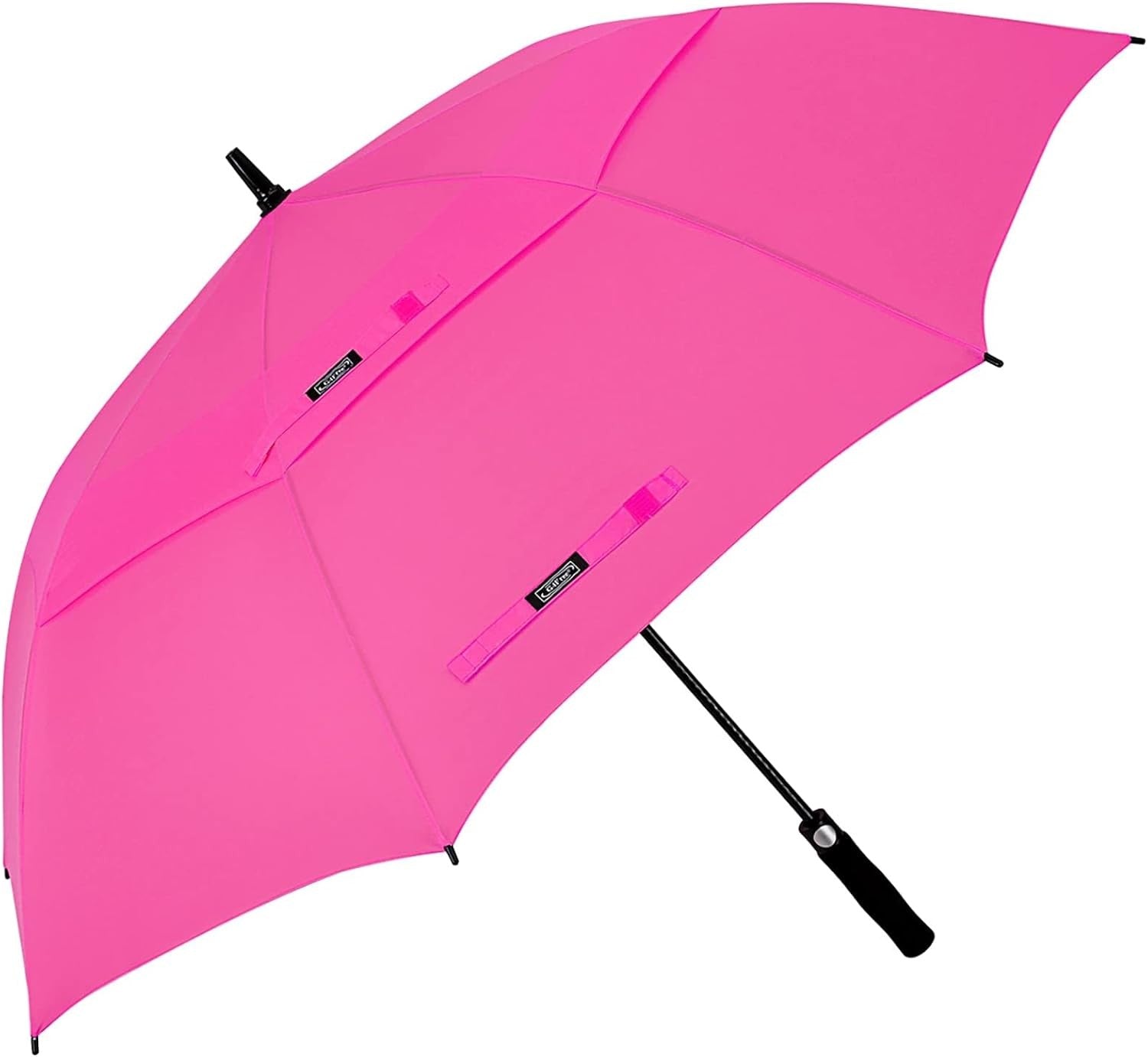G4Free 68 Inch Golf Umbrella Windproof Double Canopy Rose Red