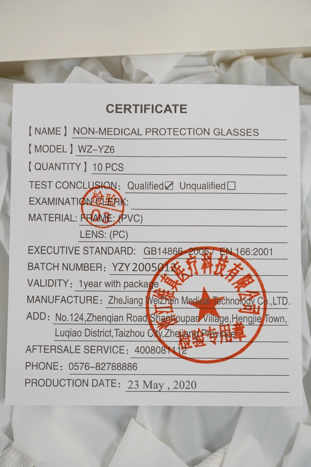 10x Clear Safety Goggles with Adjustable Head Strap Anti-Fog SG-AF-10PK