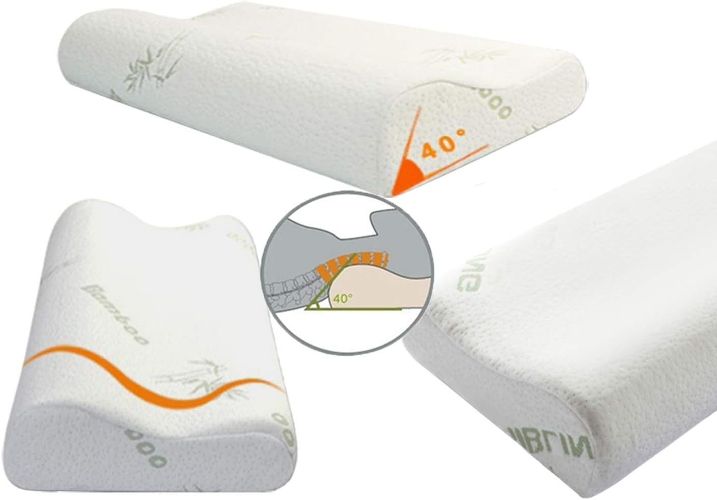 Orthopedic Cervical Pillow Memory Foam Deep Sleep Neck Shoulder Sleeping