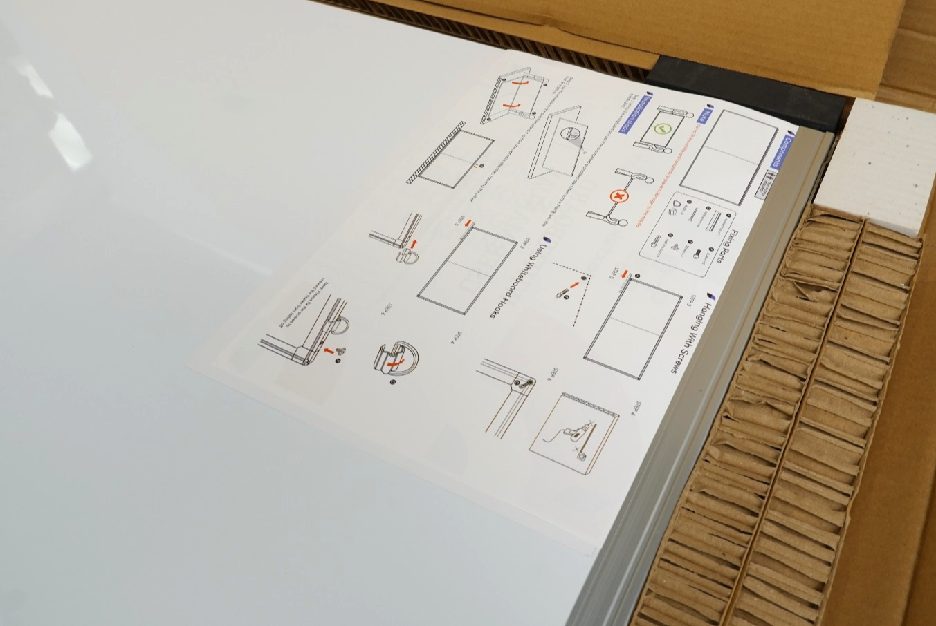 Magnet Whiteboard 150 x100 cm White Board for Wall Aluminium Frame Large