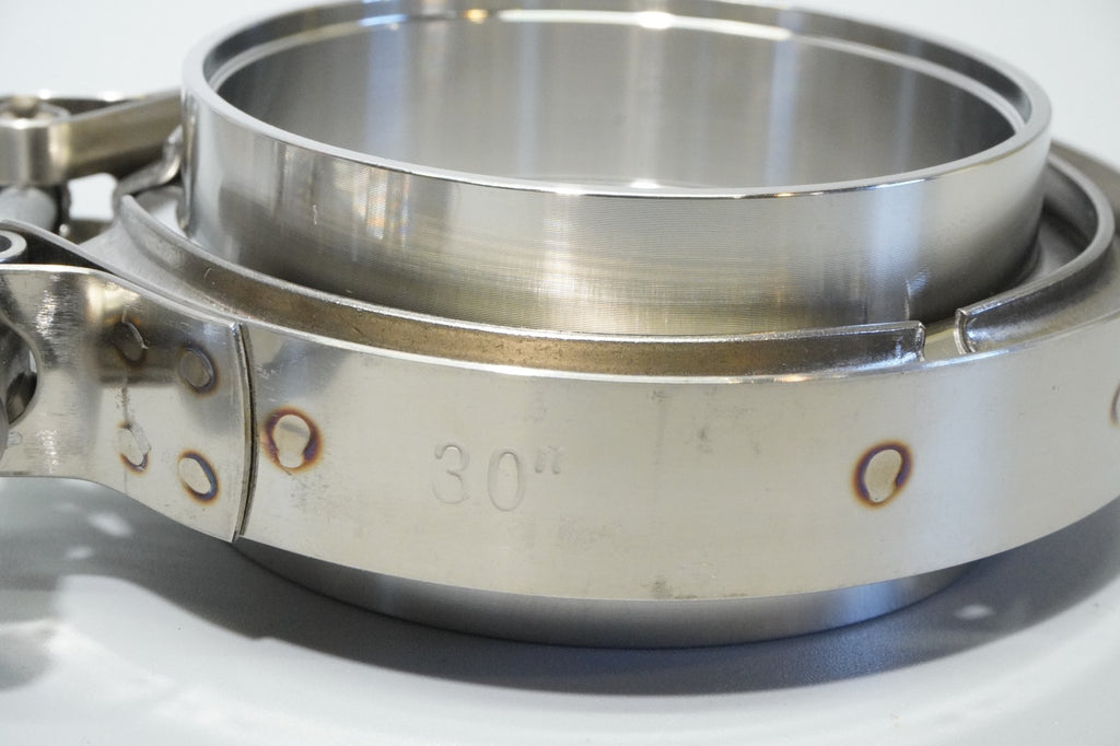 3.0" Inch Exhaust Clamp Kit Stainless V Band V-Band Set Heavy Duty Clamp Kit 2pc