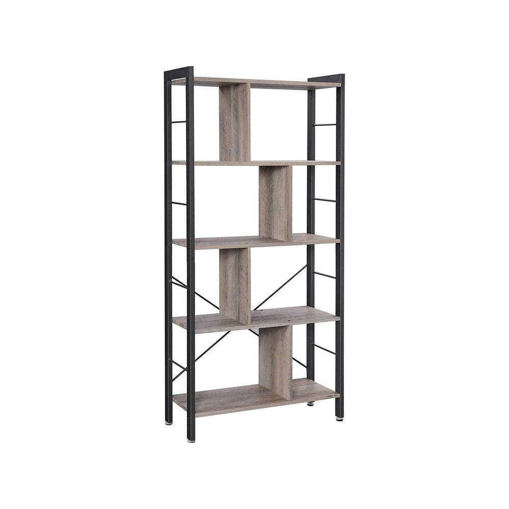 Bookcase Large Standing Shelf Unit with Open Shelves 74x30x154.5cm
