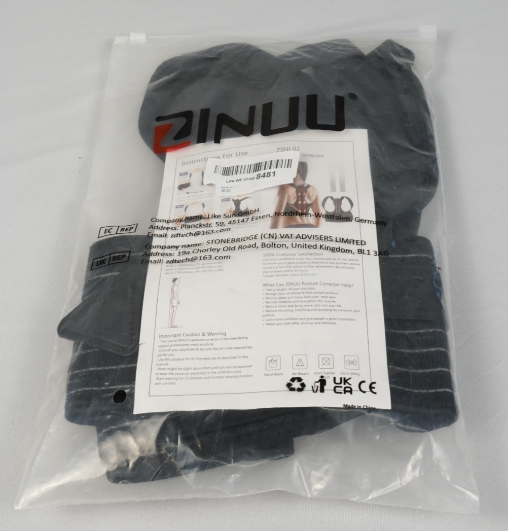 Back Brace Posture Corrector f 27-47' Waist Adjustable Breathable Straightener