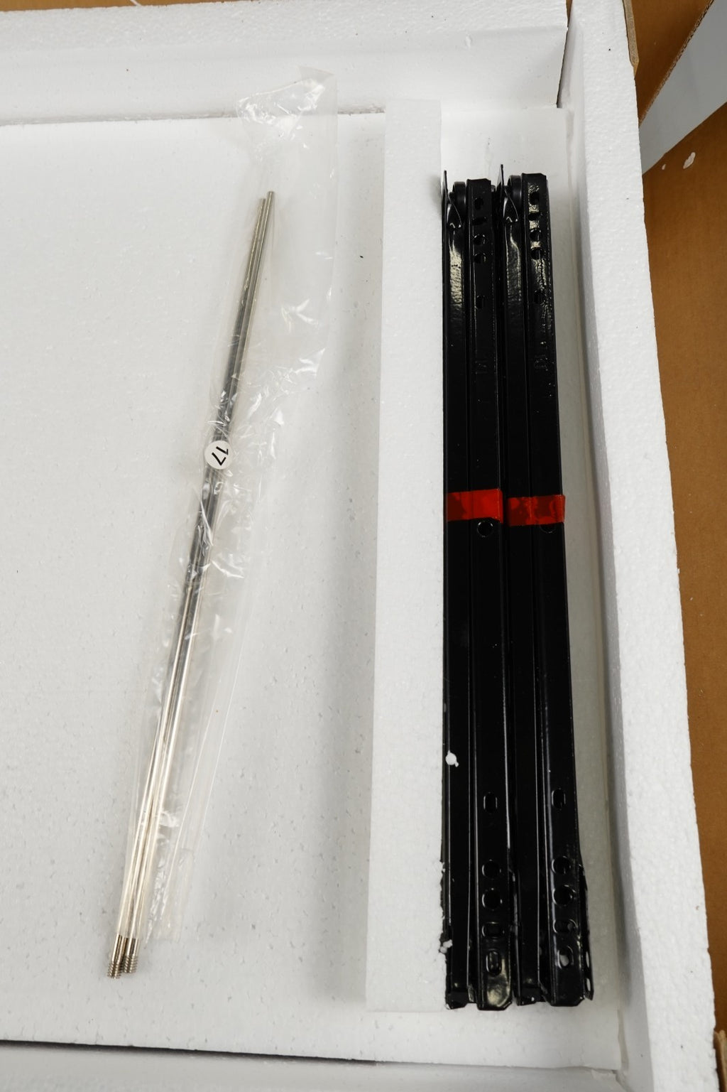 Office Filing Cabinet, 2-Drawer File Cabinet on Wheels, Steel Frame, Industrial,