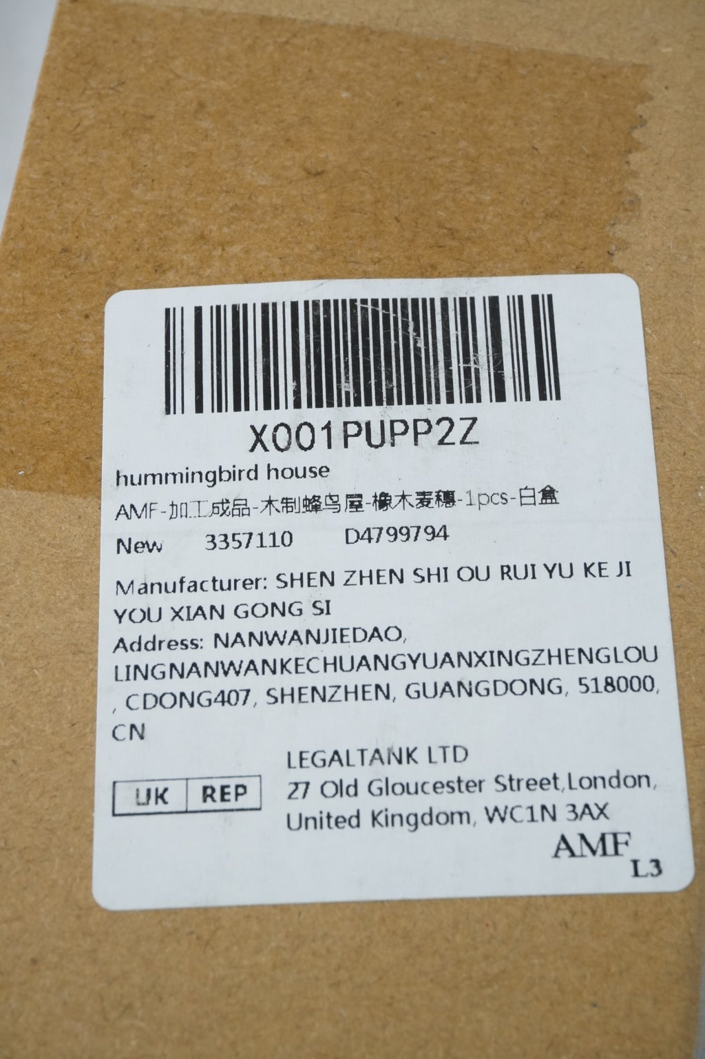 Hanging Hummingbird House Feeders f Outdoors Wooden Garden Ornament Bird Nesting