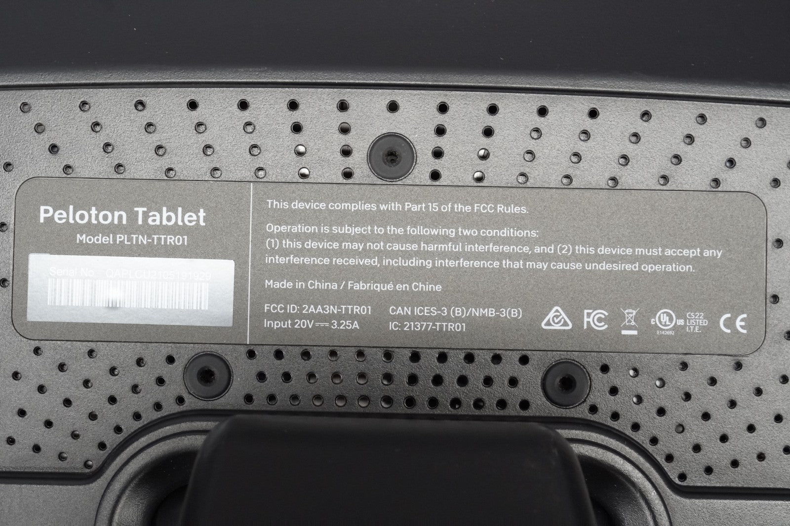 Peloton PLTN-TTR01 22" Android Tablet Display Touchscreen 4 Speaker WiFi Camera2