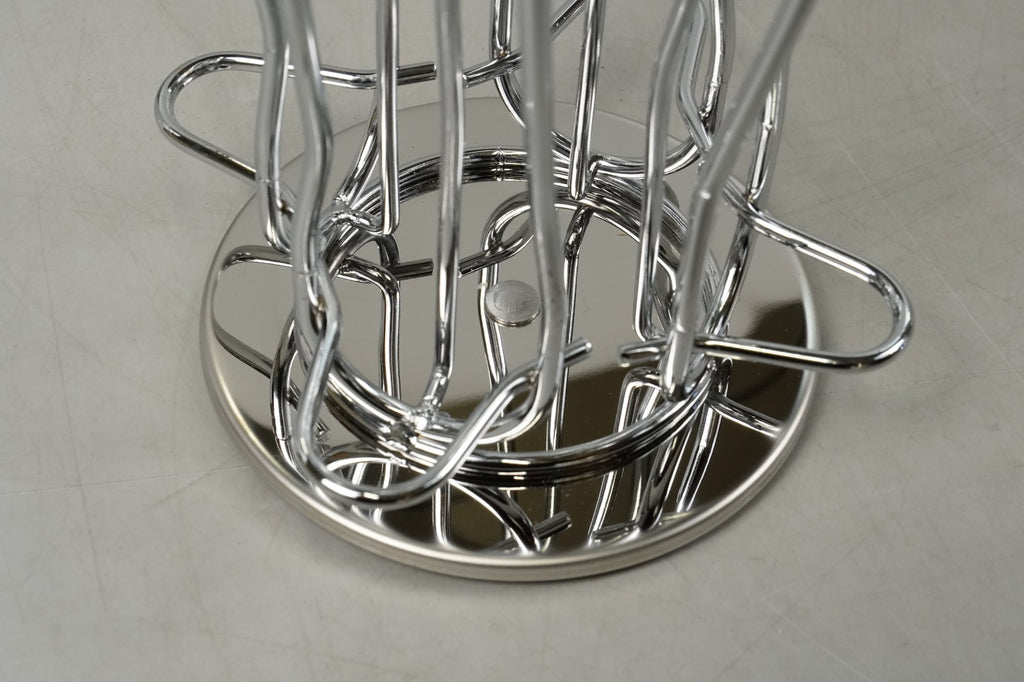 Coffee Capsule Holder Nespresso Silver Curve Steel