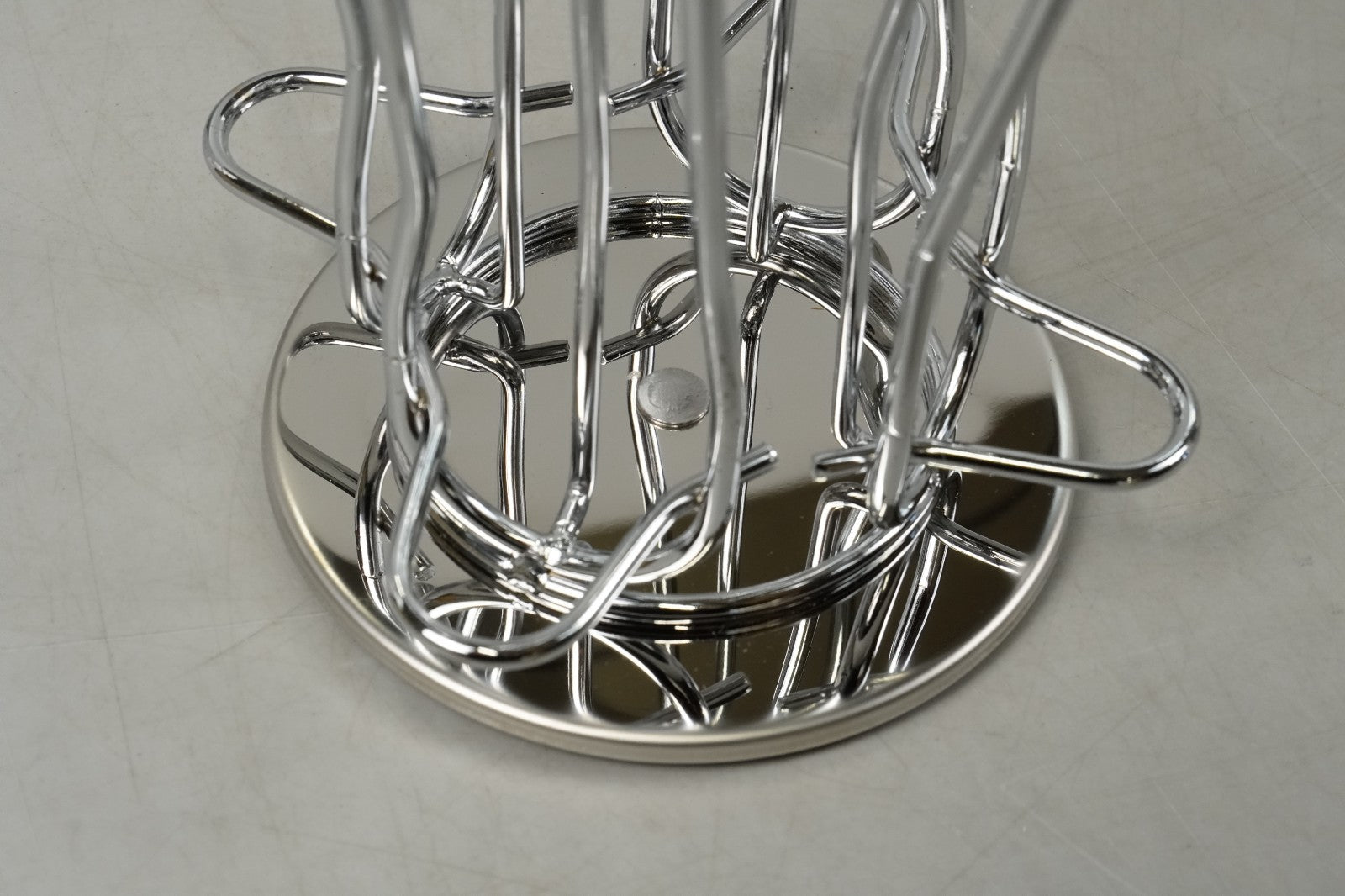 Coffee Capsule Holder Nespresso Silver Curve Steel