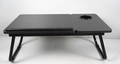 Laptop Table Bed Desk Folding Adjustable with Cup Holder – Black Table Top Stand