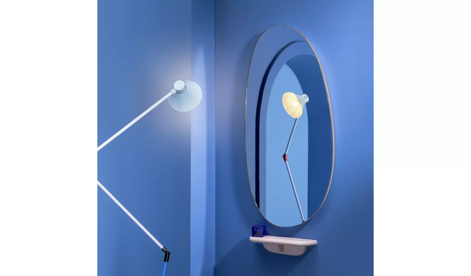 Yumemi Asymmetric Wall Mirror - 90 x 45cm by Felix Conran Habitat 60 Mirror