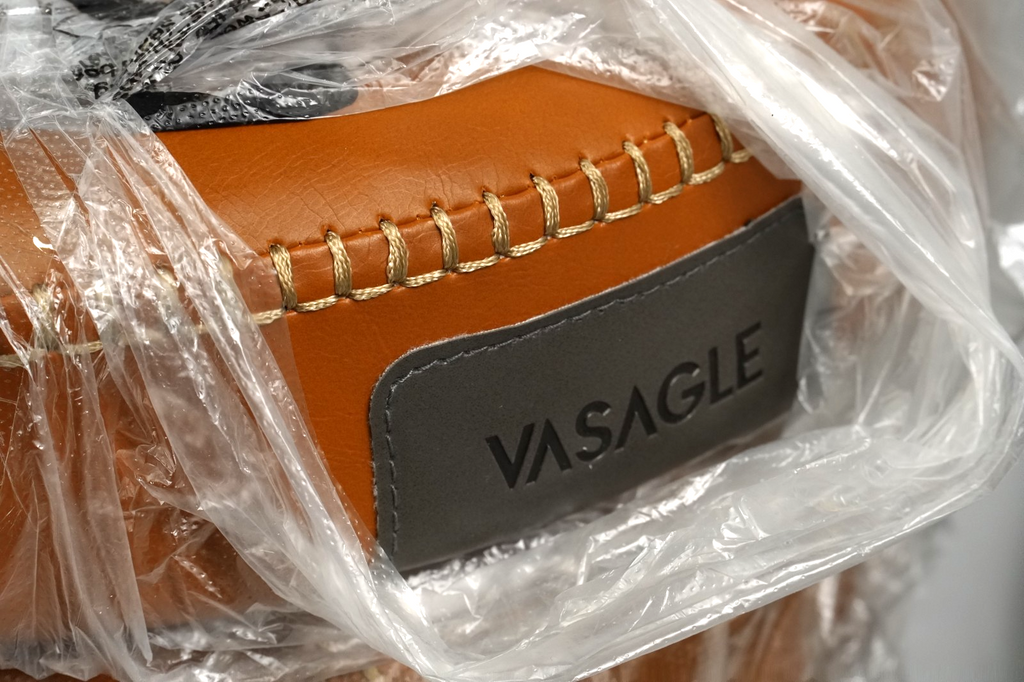 Breakfast Kitchen Bar Stools Counter 76.2cm Stitched Synthetic Leather Brown