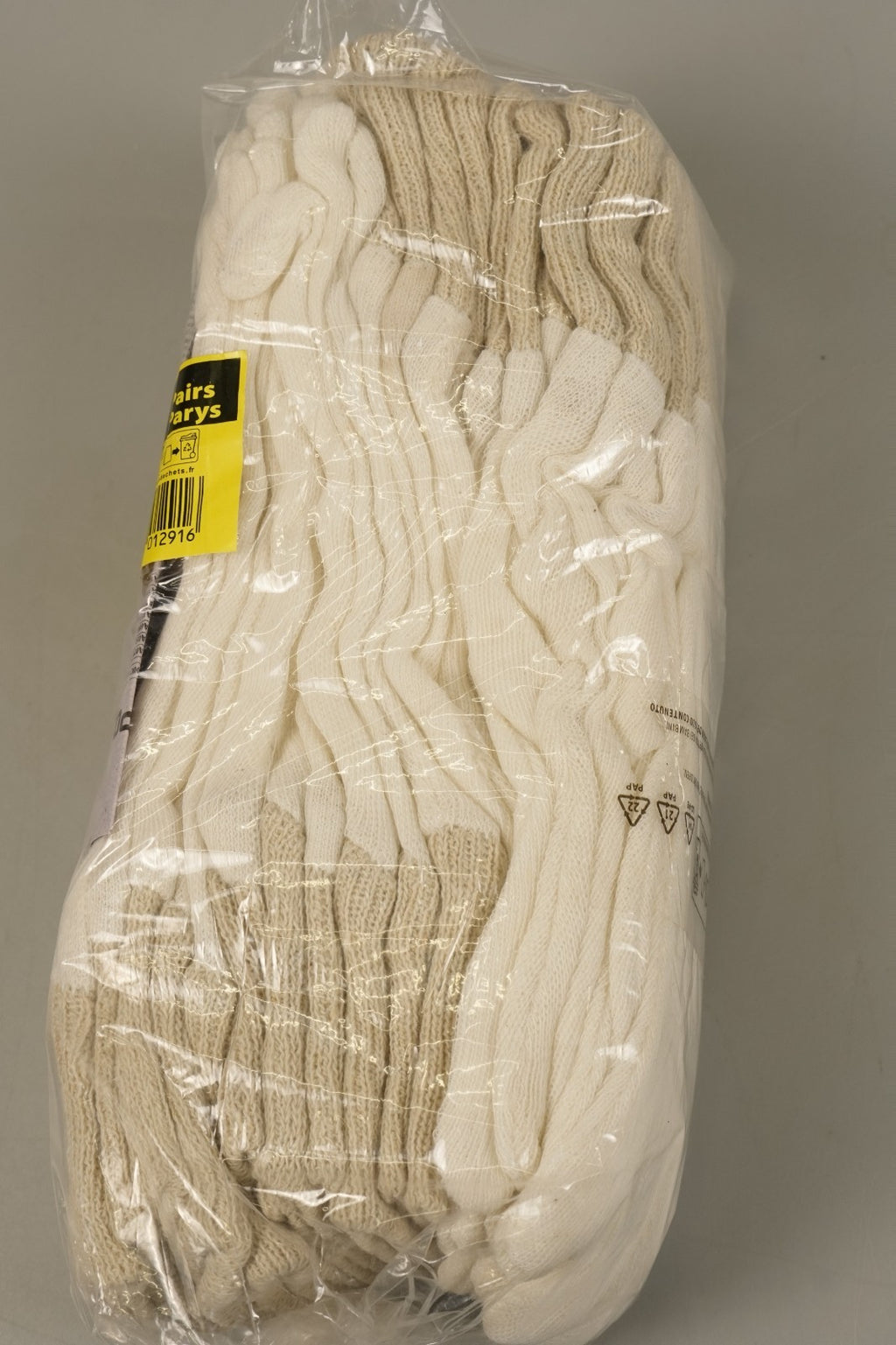 XL BEIGE Stockinette Knitwrist Liner  x 12 pairs Portwest A050 Work Gloves