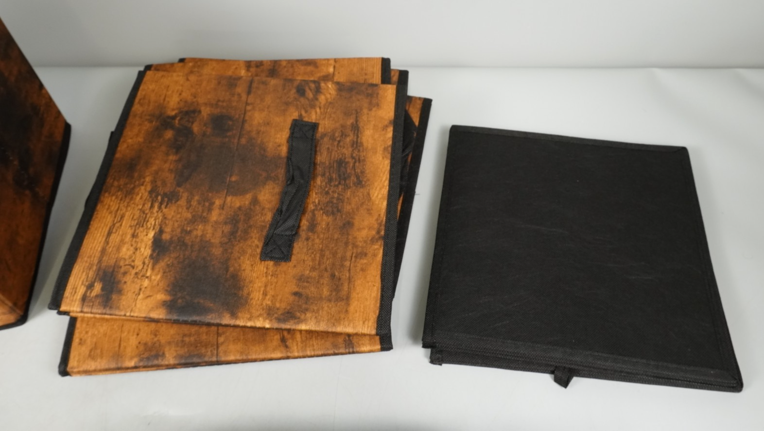 Cube Storage Organiser with 6-Cube Storage Boxes 64x31.5x95.5cm