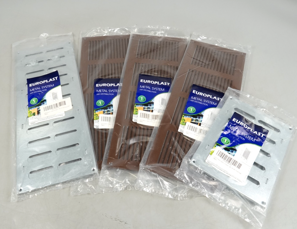 5pcs Metal Air Vent Grille Covers 400x150mm/200x150mm Europlast