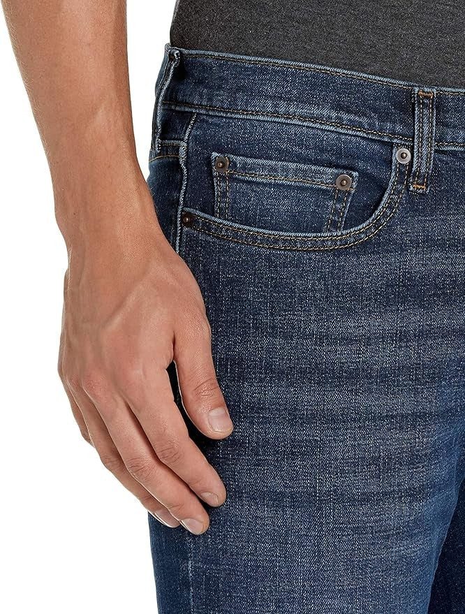 36W29L Men's Skinny-Fit Stretch Jeans - Dark Blue Vintage - Amazon Essentials