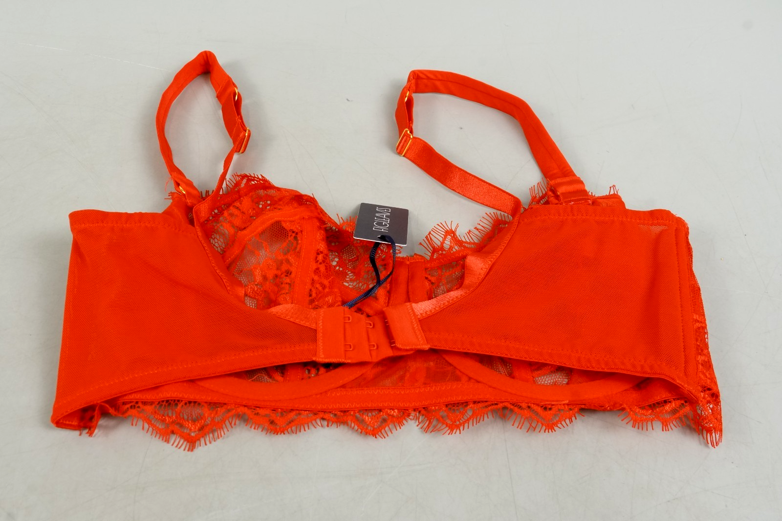 Lace Underwired Balcony Bra 34F Figleaves Pulse Red Lace Bra
