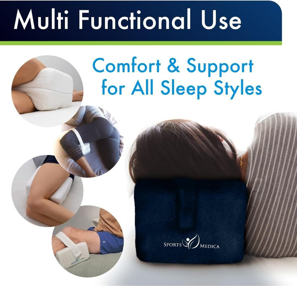 Memory Foam Knee Pillow Orthopedic Leg Pillow Sleeper cushion Sports Medica