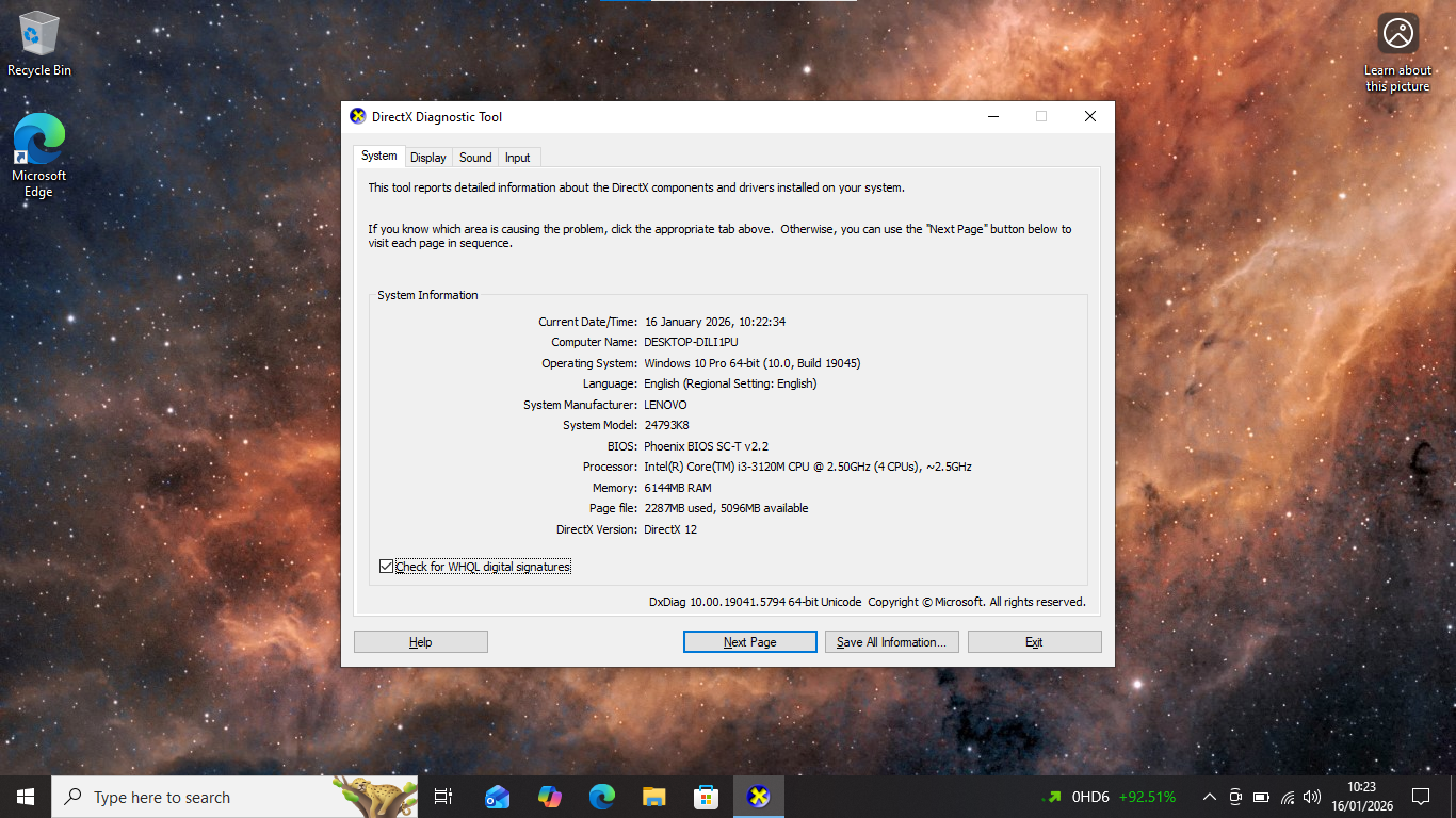 Notebook Laptop Core i3 3132M 2.5GHz, 4 cores, 6GB RAM, 128GB SSD, Lenovo L530
