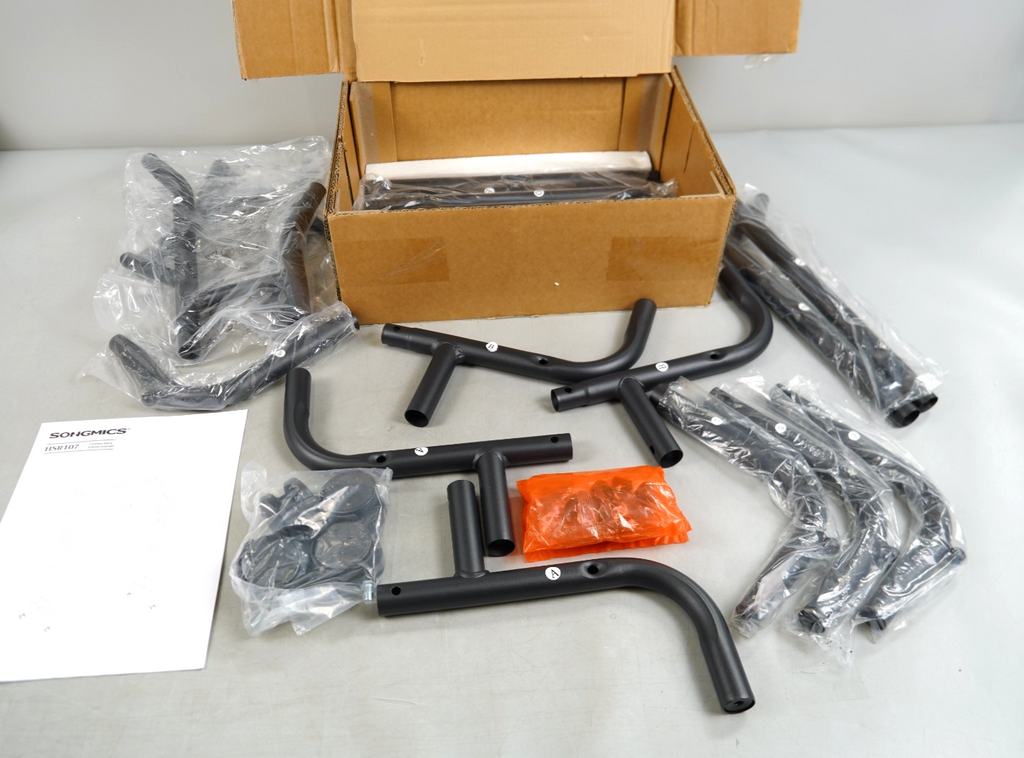 Clothes Rail Moveable Wardrobe Heavy Duty Clothes Rack Black