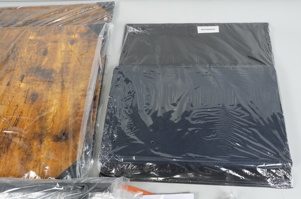 Nightstand Bedside Table with Storage Fabric Drawer Dresser 47x41cm