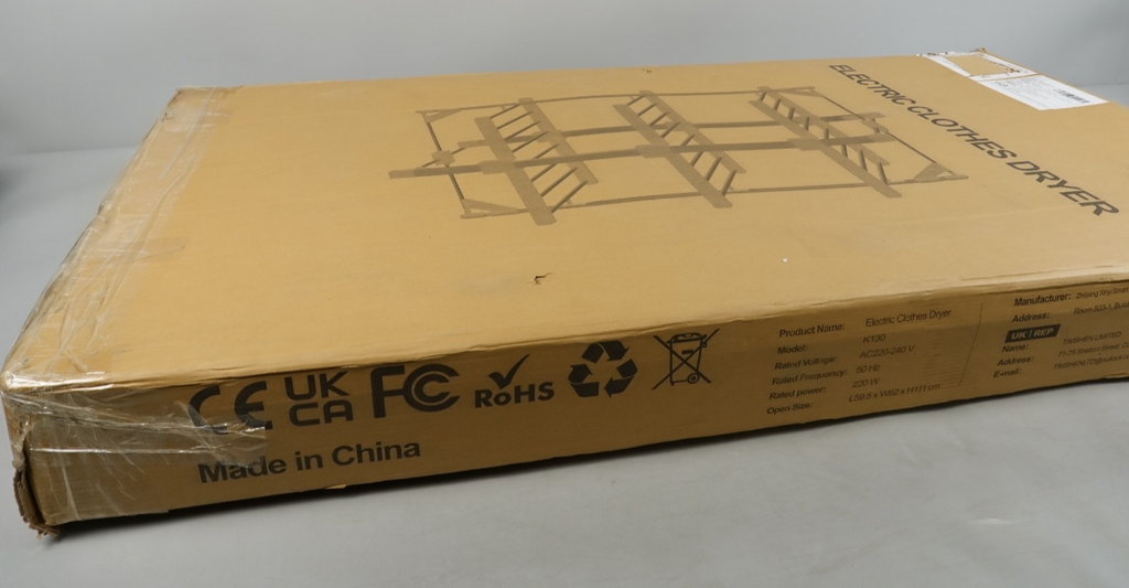 Electric Heated Clothes Airer 3-Tier Dryer Rack with 24 Heated Bars