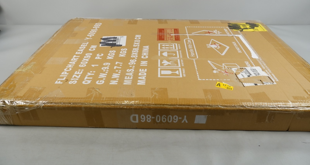 Flip Chart Stand Mobile Whiteboard 90 x 60cm Magnetic Dry Erase Board Stand