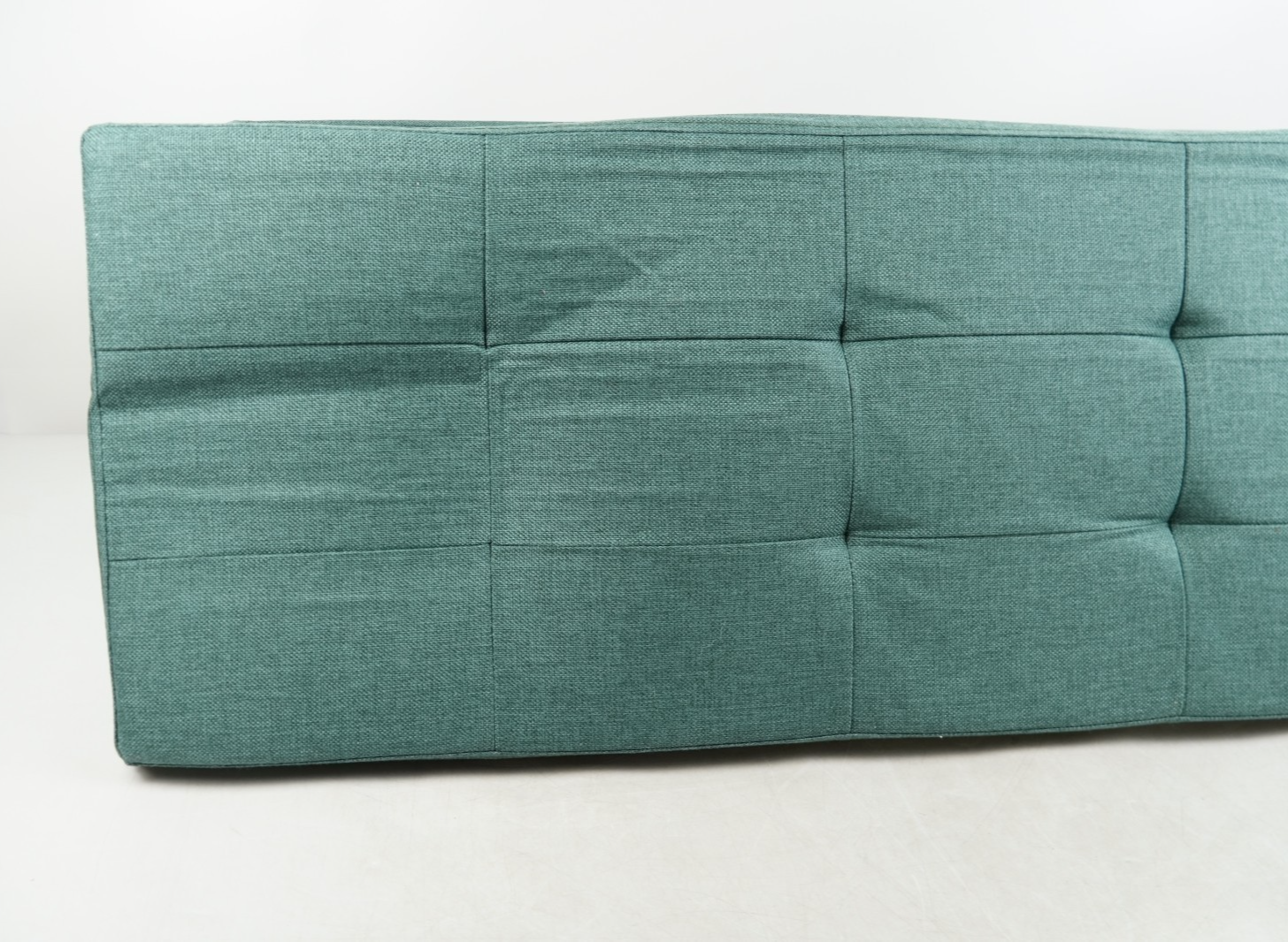 Storage Ottoman Bench 110cm Foot Rest Stool Linen Green