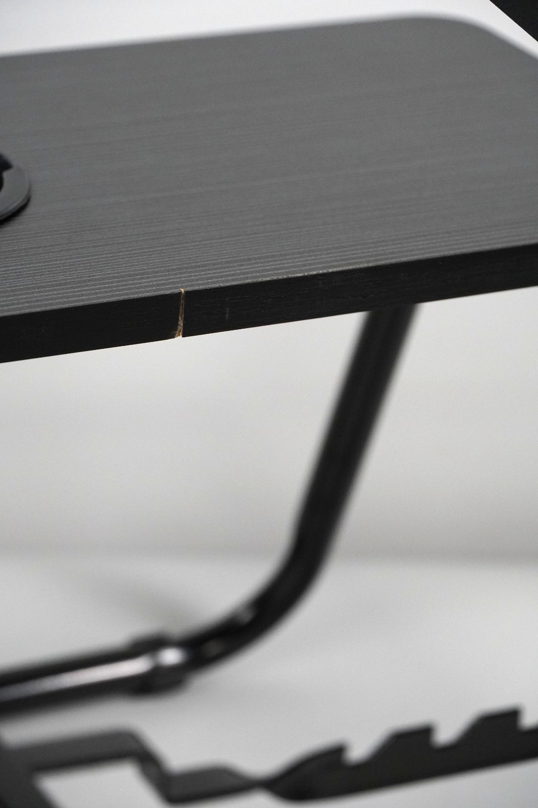 Laptop Table Bed Desk Folding Adjustable with Cup Holder – Black Table Top Stand