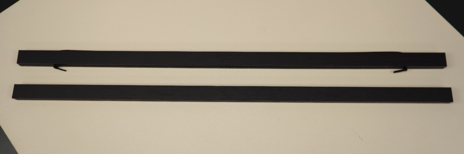 61cm Black Poster Hanger Set of 2 Magnetic Wood Strips
