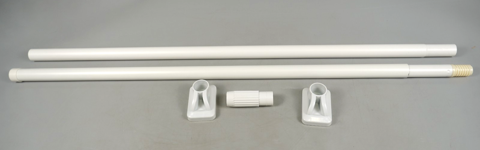 Curtain Telescopic Pole Rod 110-300cm No Drill 35kg Capacity 33mm Steel Rail