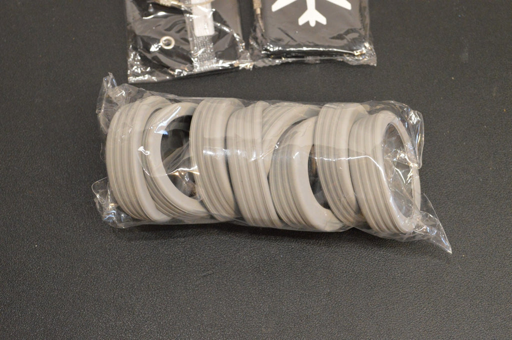 Luggage Wheels Covers Rollers Silicon Protection Noise-reducing Grey 8 pcs