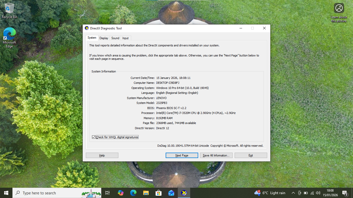Laptop Notebook Core i7 3520M 2.9GHz, 8GB Ram, 128 SSD, Lenovo X230