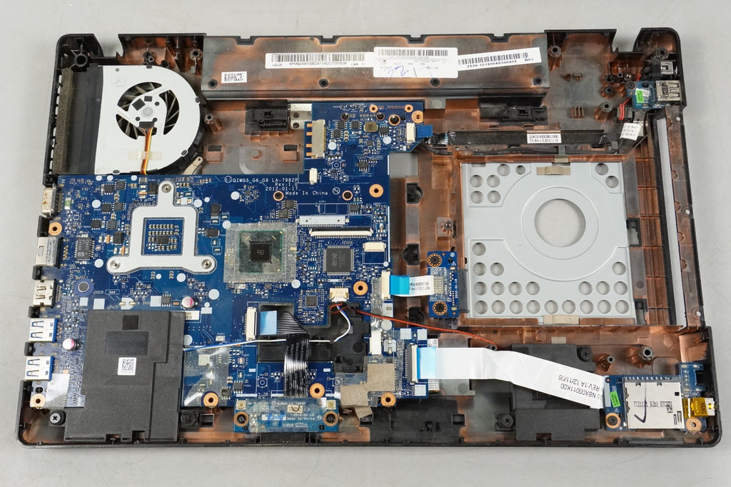 Lenovo G580 2189 i5 3230M Motherboard and Palmrest Broken Bottom Frame