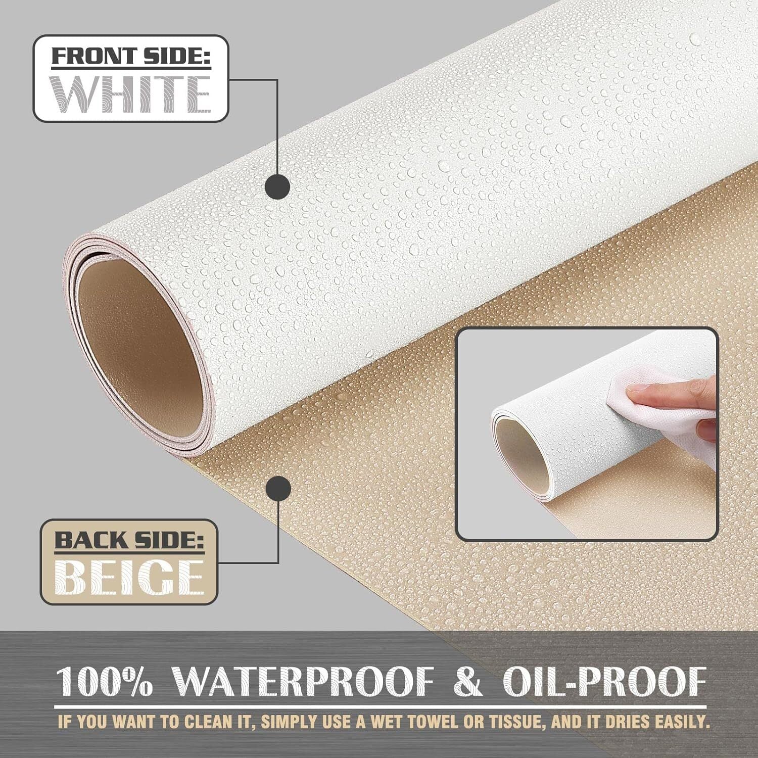 120x60cm PU Leather Desk Mat White/Beige XL Mouse Keyboard Computer Pad Office