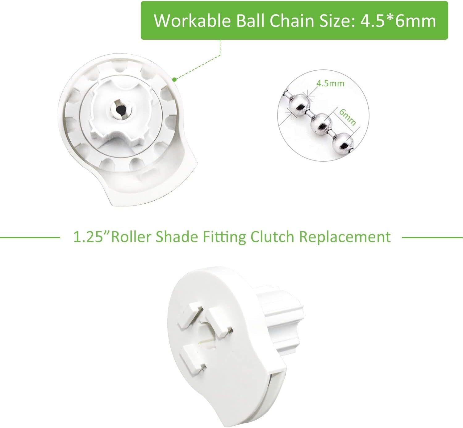 Roller Shade Replacement Mechanism Assembly Clutch & Skyline Mounting Brackets