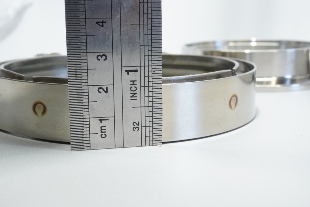 3.0" Inch Exhaust Clamp Kit Stainless V Band V-Band Set Heavy Duty Clamp Kit 2pc