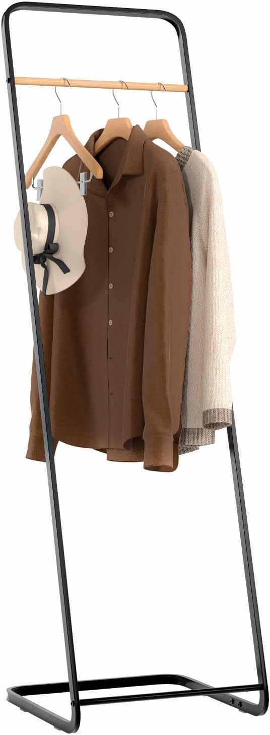 Free Standing Coat Rack Clothes Stand Metal Clothes Hanging Rail