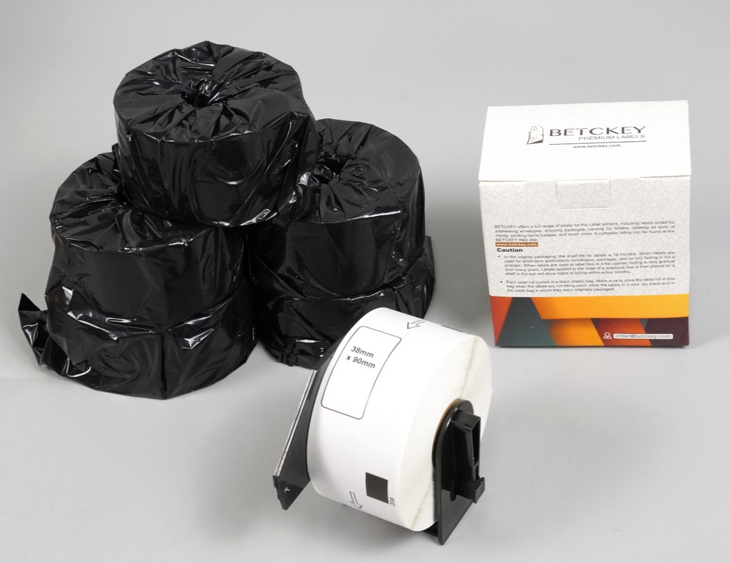 DK-11208 38x90mm 6 Rolls x 400 labels for Brother Thermal Printers Aftermarket